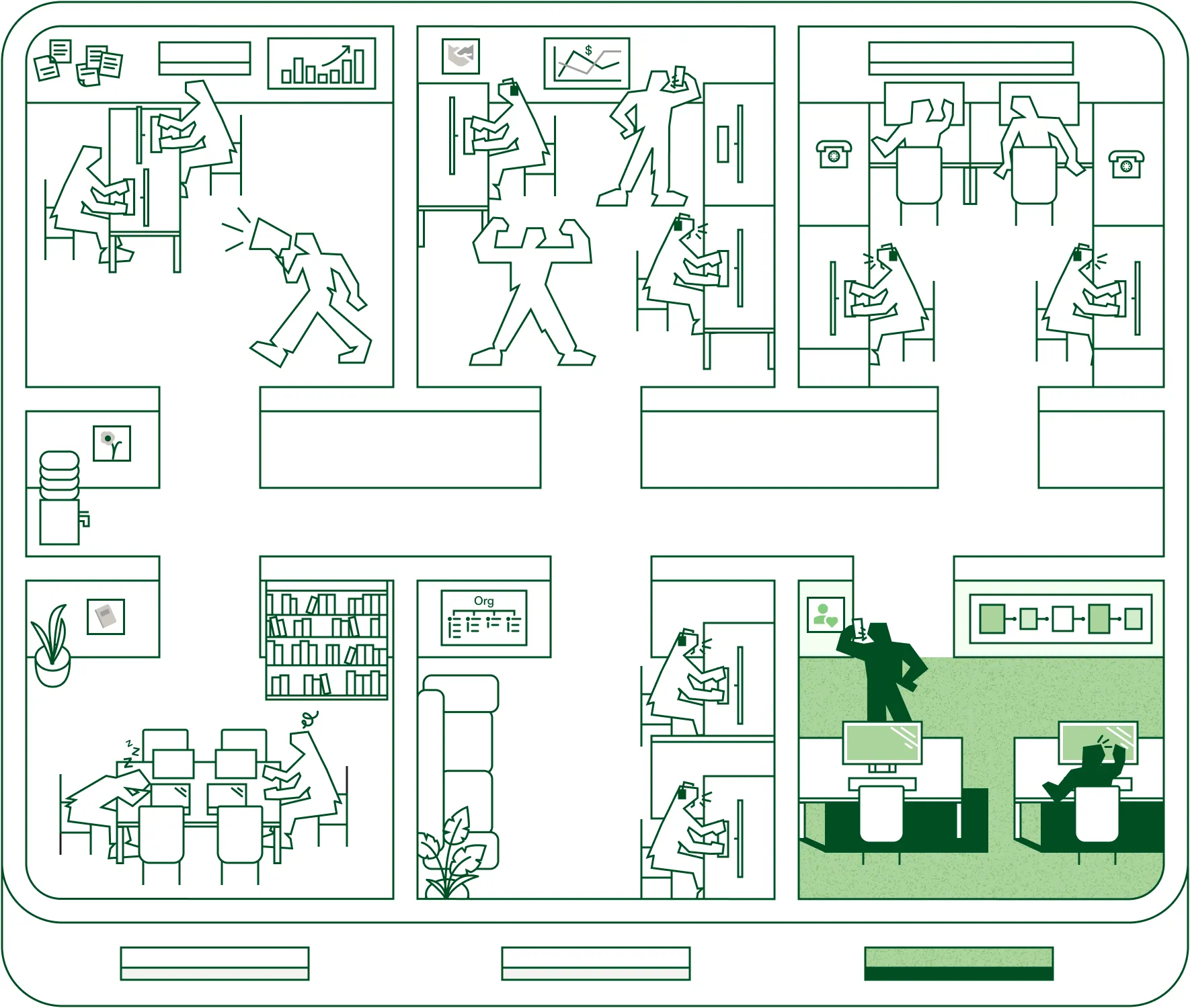 Customer success room highlighted on the floor plan
