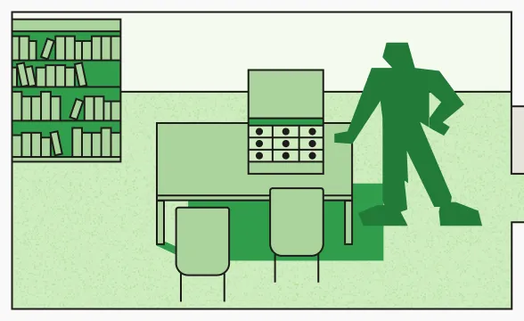 Loan assistance scene illustration