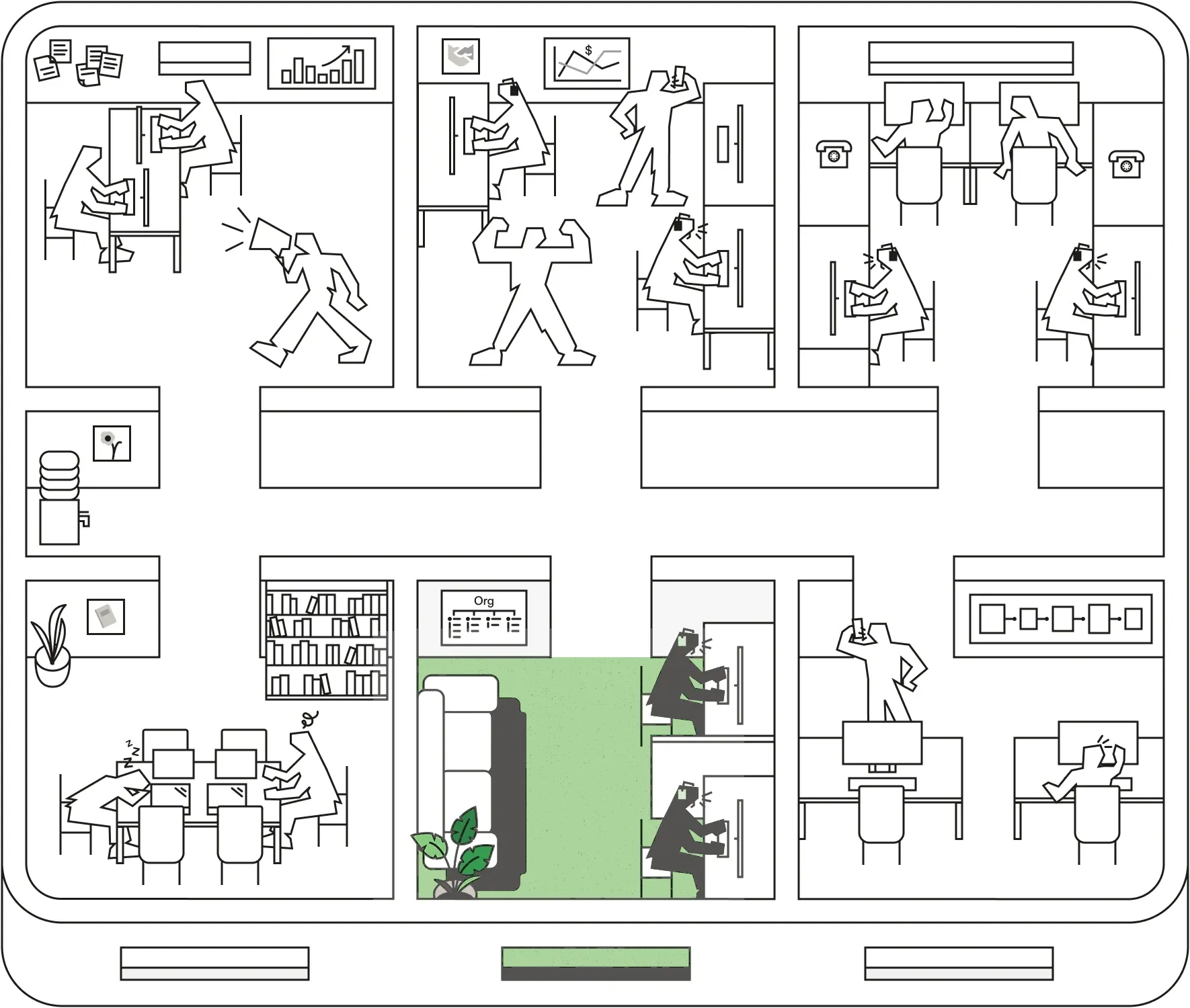 Recruiting room highlighted on the floor plan