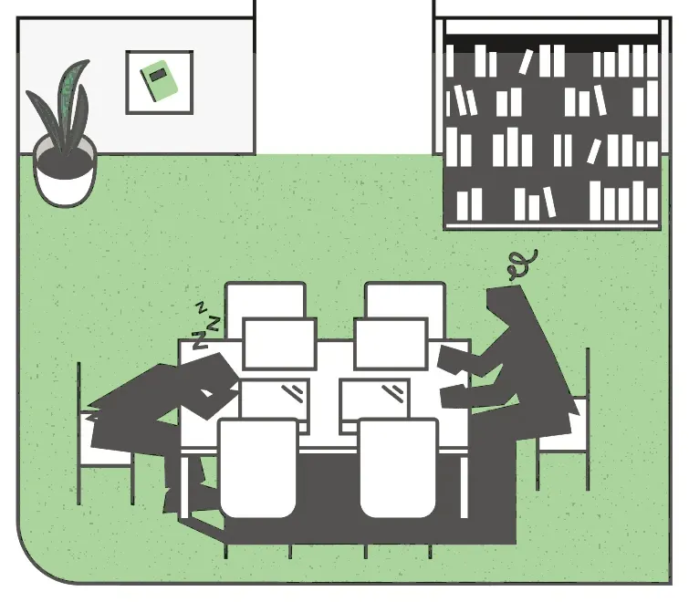 Training & Development scene illustration