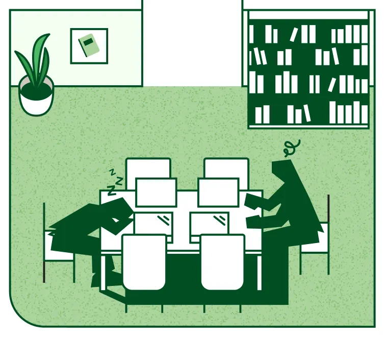 Training & Development scene illustration