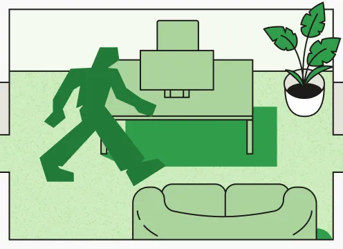Wealth management scene illustration