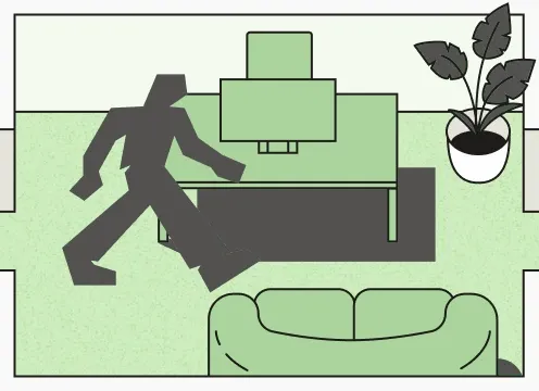 Wealth management scene illustration